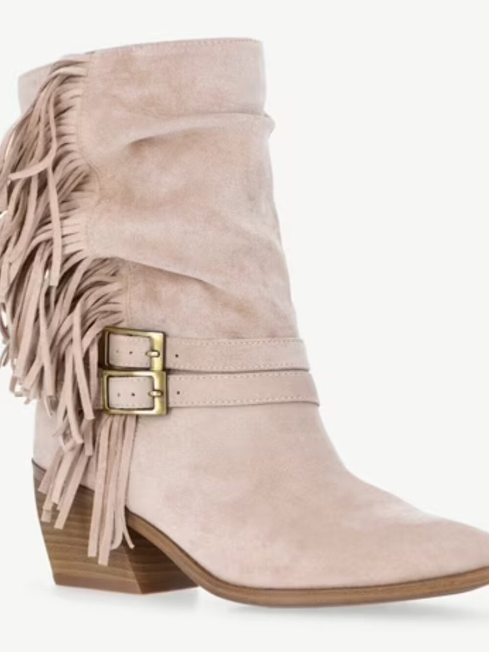Madden NYC Women's Faux Suede Fringe Boots